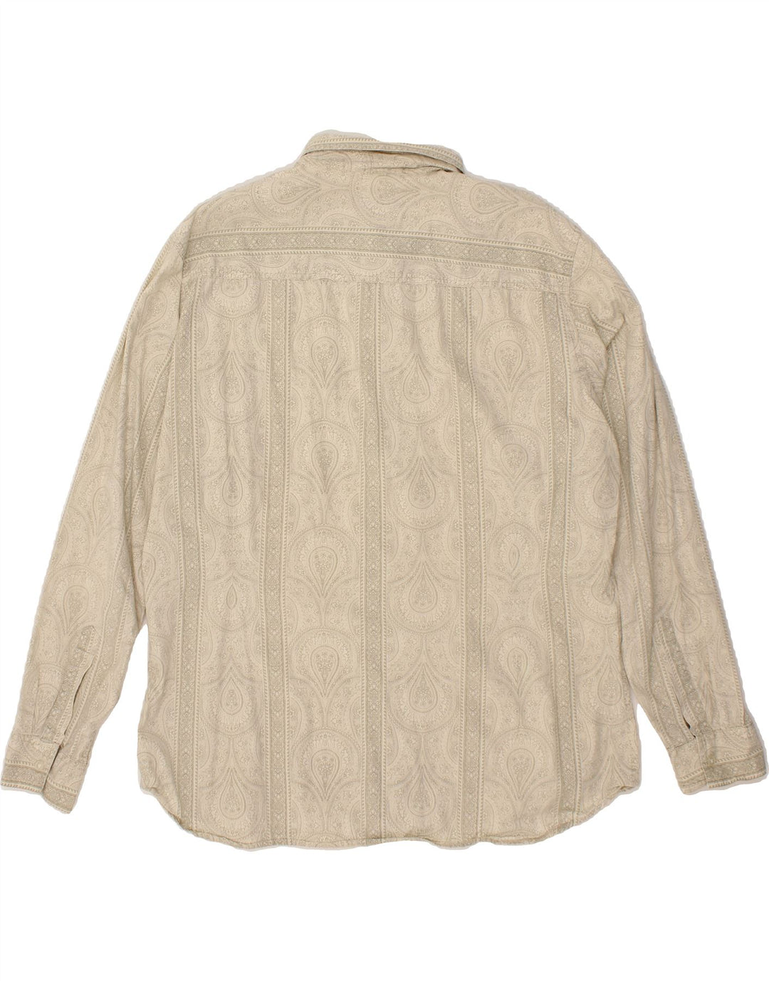 MONSOON Mens Shirt XL Grey Paisley Cotton Vintage Monsoon and Second-Hand Monsoon from Messina Hembry 