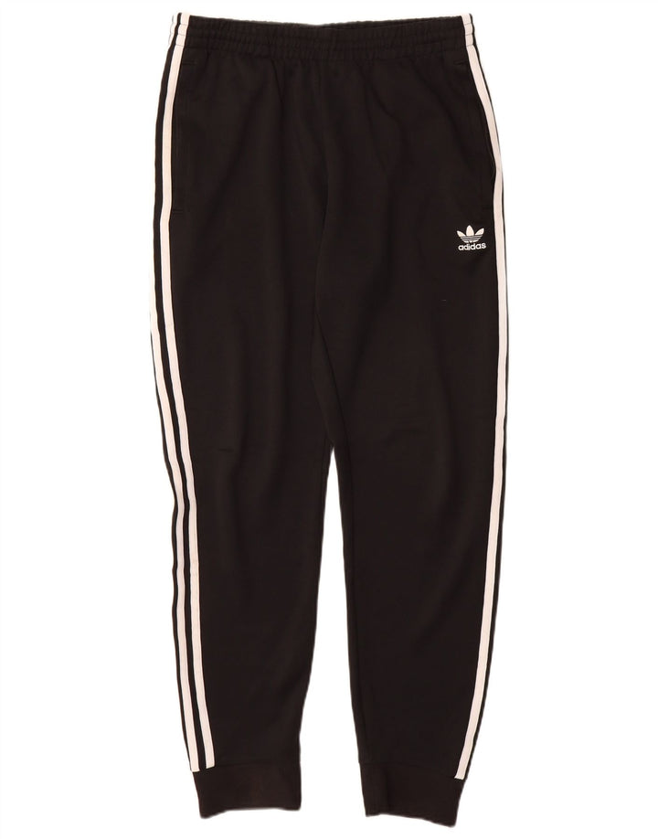 Pantaloni de trening Adidas pentru bărbați Joggeri poliester mediu negru