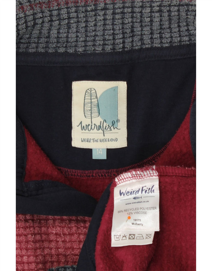 Jachetă polară pentru femei Weird Fish UK 14, mare, din poliester burgundy