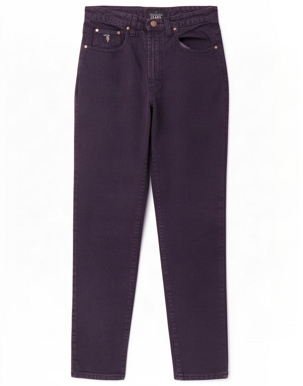 Trussardi blugi conici cu talie înaltă pentru femei IT 45 Medium W31 L31 bleumarin