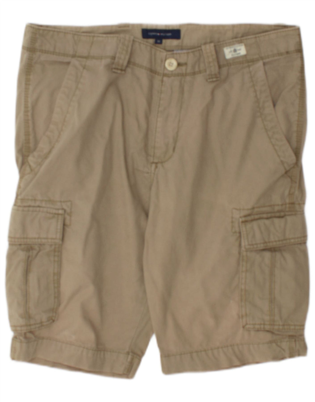 Pantaloni scurți cargo Tommy Hilfiger pentru bărbați W33, bumbac mare kaki