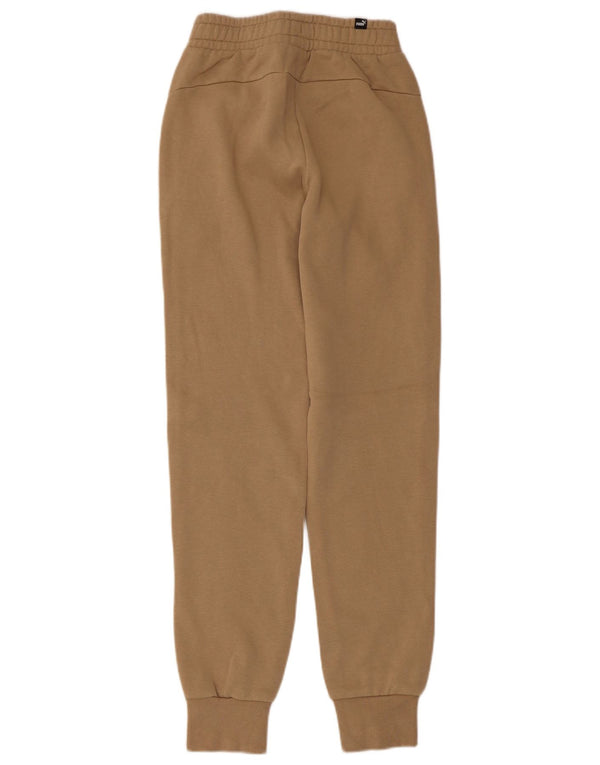 Pantaloni de trening Puma Femei Joggeri UK 4 XS Bej Bumbac