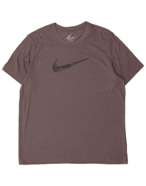 Tricou grafic Nike Dri Fit pentru bărbați Top XL bumbac gri