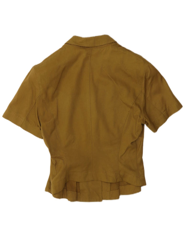 Bluză cămașă cu mânecă scurtă pentru femei Ernestina Cerini IT 42 Medium Khaki