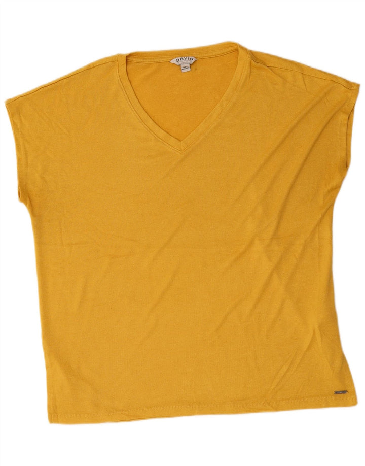 Tricou ORVIS pentru femei, UK 18 XL, poliester galben