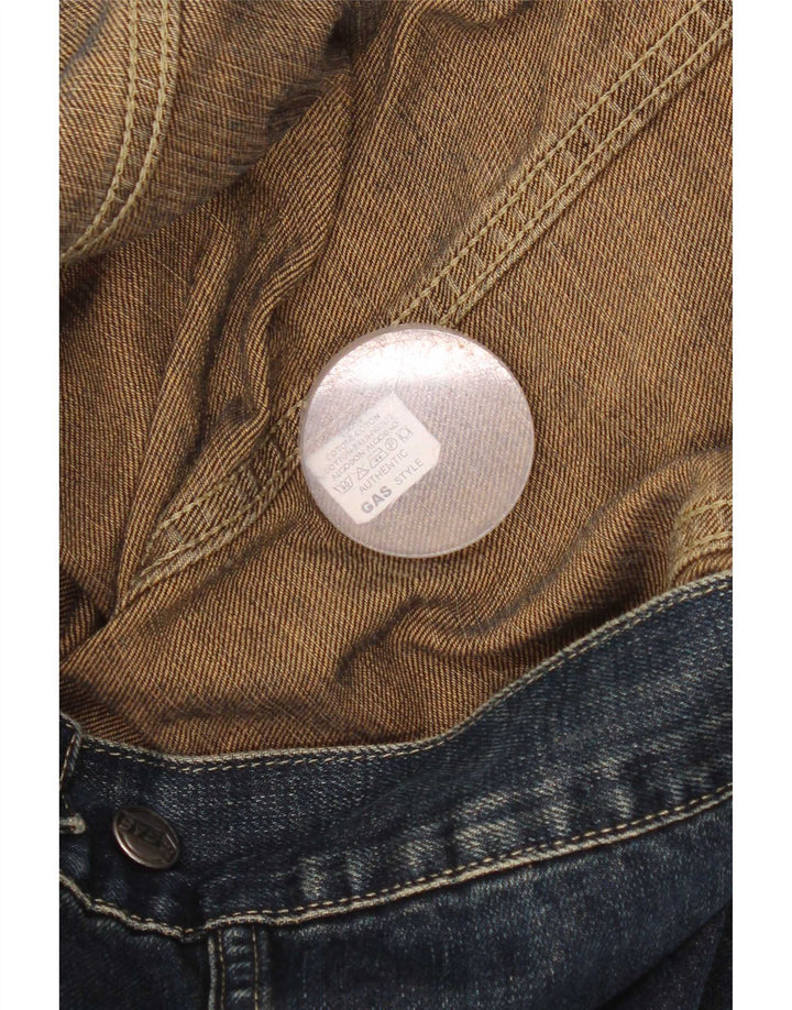 Jachetă de denim crop pentru femei Gas UK 16 mare bumbac bleumarin