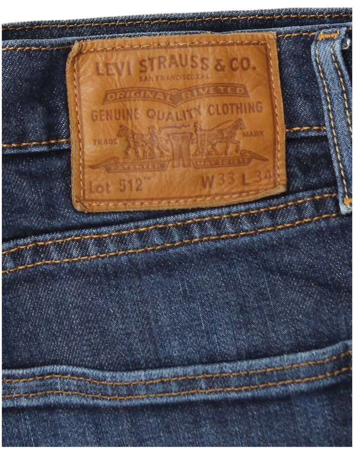 Blugi conici pentru bărbați Levi's Slim Tapered W33 L31 Blue Bumbac