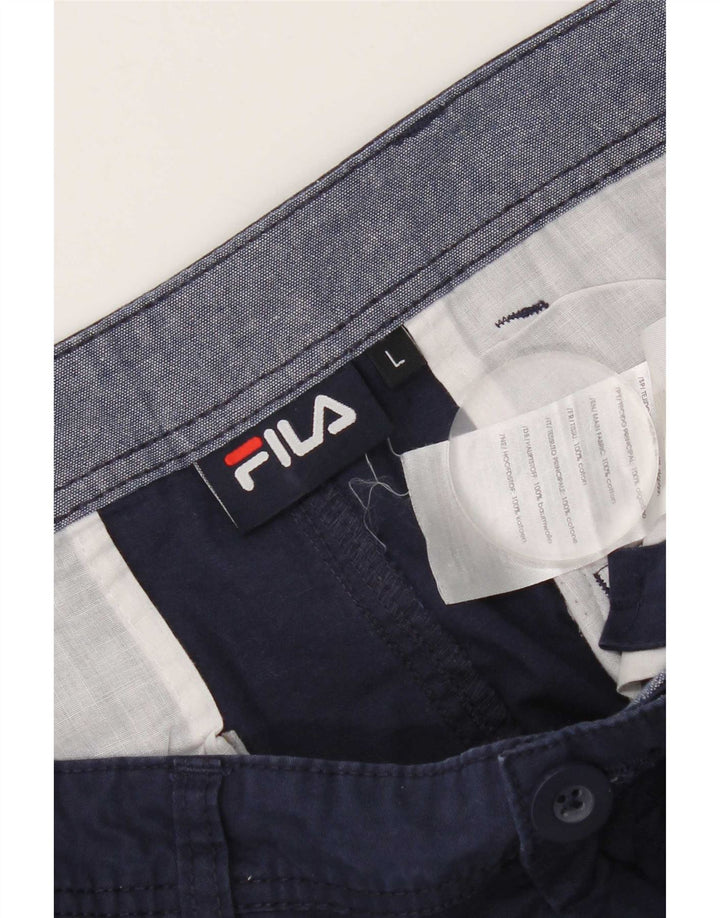 Pantaloni scurți chino Fila pentru bărbați, mari W34, bumbac bleumarin