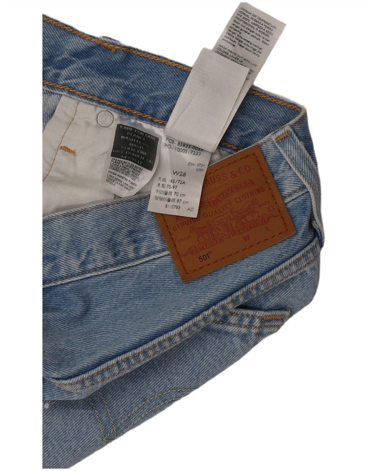 Pantaloni scurți Levi's 501 Denim W28 Medium Blue Bumbac