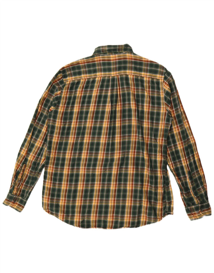 Cămașă de flanel pentru bărbați Kappa XL, bumbac verde check