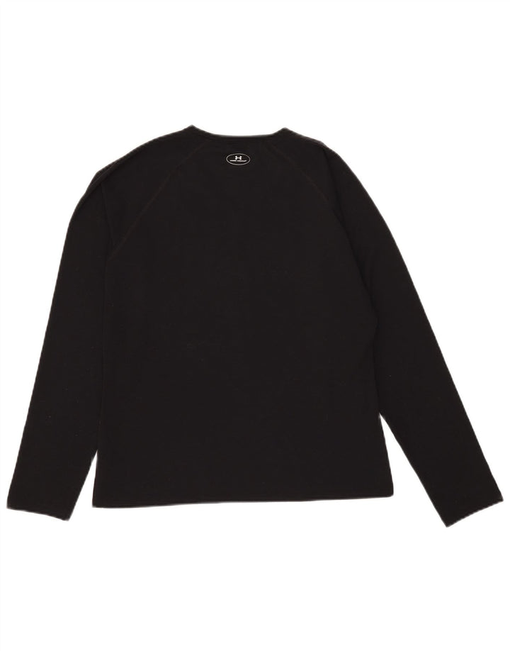 Top pentru femei Under Armour cu mânecă lungă UK 12 Medium Black Poliester