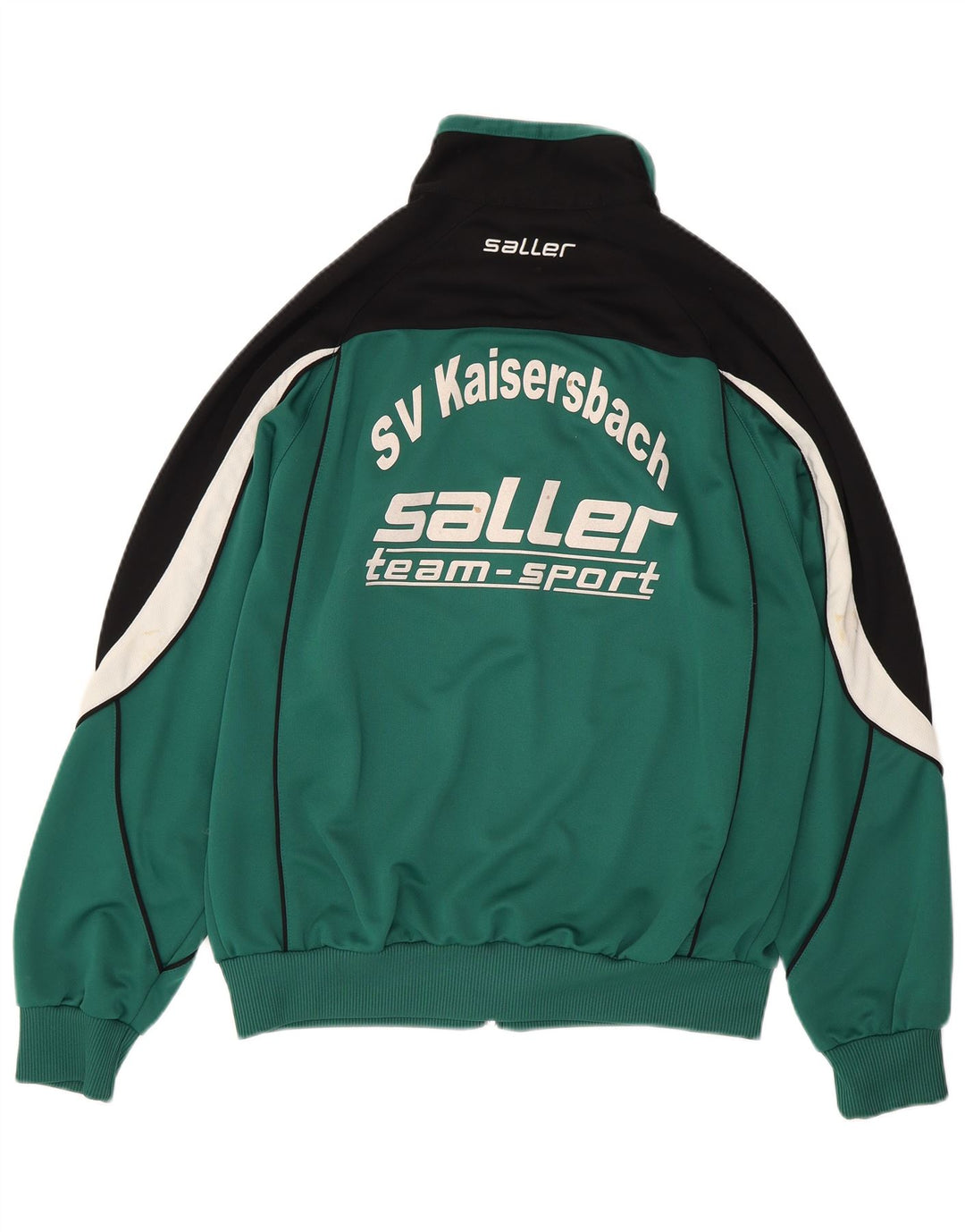 Saller Trening grafic pentru bărbați Jachetă mare, verde, poliester color bloc