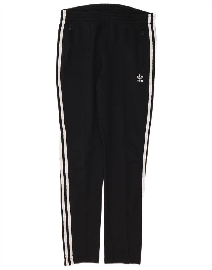 Pantaloni de trening ADIDAS pentru femei UK 12, bumbac mediu negru