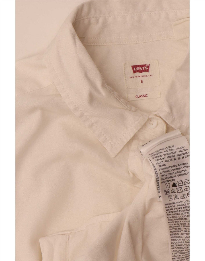 Cămașă Levi's Classic Fit 14-15 ani Bumbac alb mic