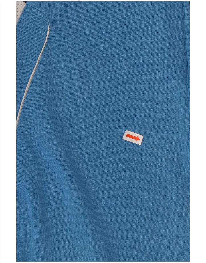 Jachetă de trening pentru bărbați ADIDAS UK 40/42, bumbac color bloc albastru mediu