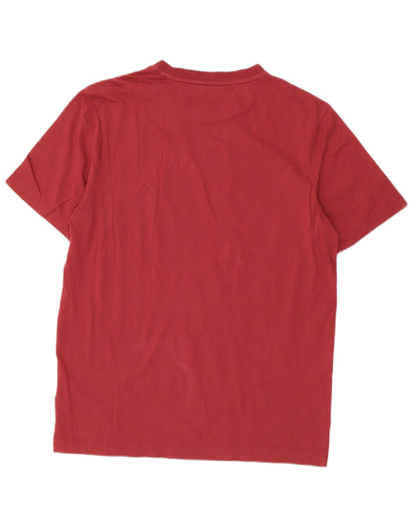 Tricou pentru bărbați Hugo Boss Top Medium Burgundy Bumbac