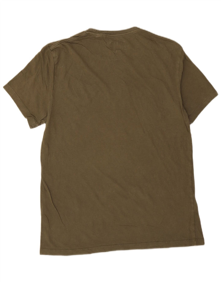 Tricou cu grafic Jack Wills pentru bărbați Top Medium Khaki Bumbac