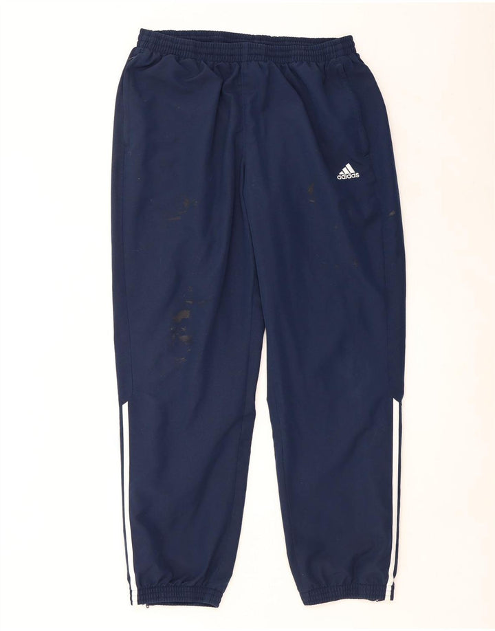 Pantaloni de trening pentru bărbați Adidas XL, poliester bleumarin