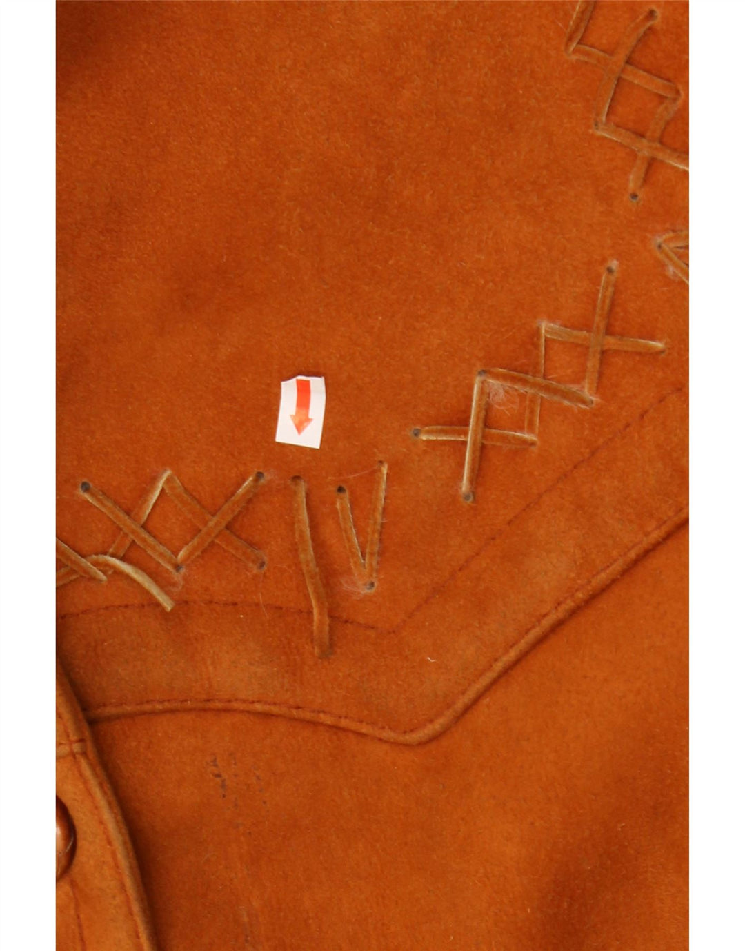 Palton supradimensionat din shearling vintage pentru femei UK 18 XL maro