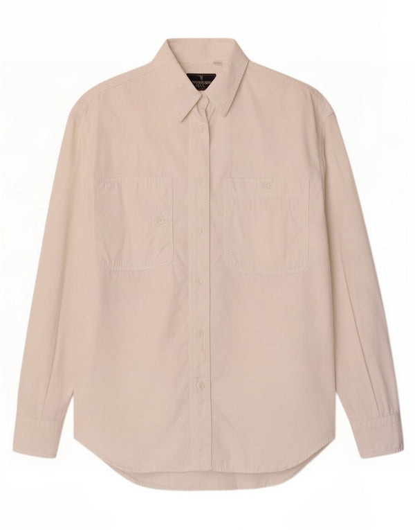 Cămașă supradimensionată pentru femei Trussardi UK 10 Small Off White
