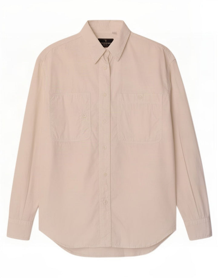 Cămașă supradimensionată pentru femei Trussardi UK 10 Small Off White