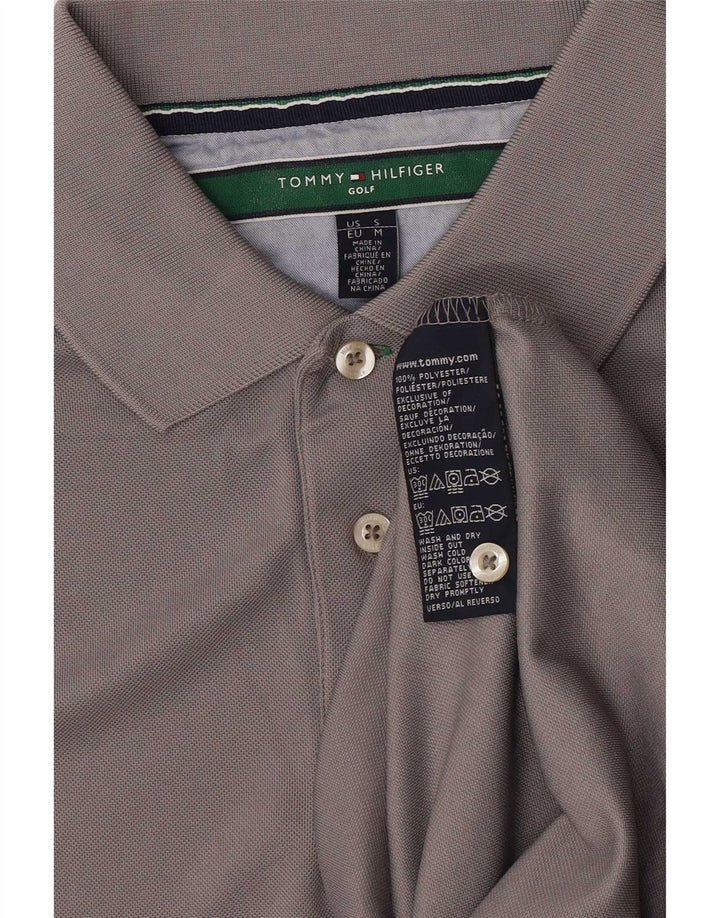 Tricou polo Tommy Hilfiger pentru bărbați, gri mediu, poliester