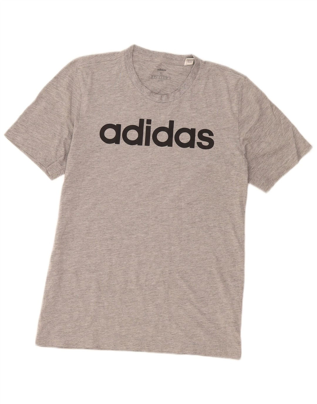 Tricou grafic pentru bărbați Adidas Top mic, gri, bumbac
