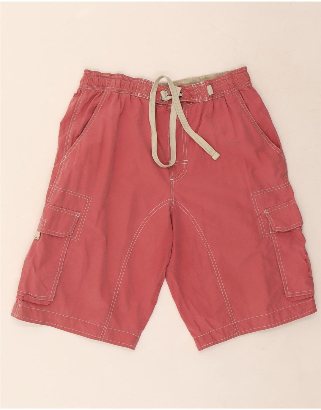 Pantaloni scurți de înot pentru bărbați Marks & Spencer, bumbac roșu mediu