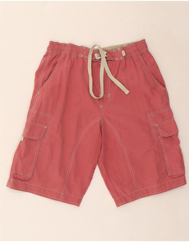Pantaloni scurți de înot pentru bărbați Marks & Spencer, bumbac roșu mediu