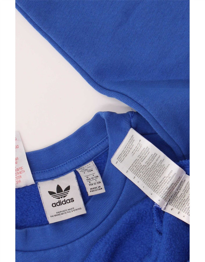 Adidas Băieți Pulover Pulover 12-13 Ani Bumbac Albastru