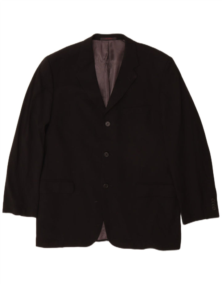 Jachetă Ted Baker pentru bărbați, cu 3 nasturi, US 42 XL, lână neagră