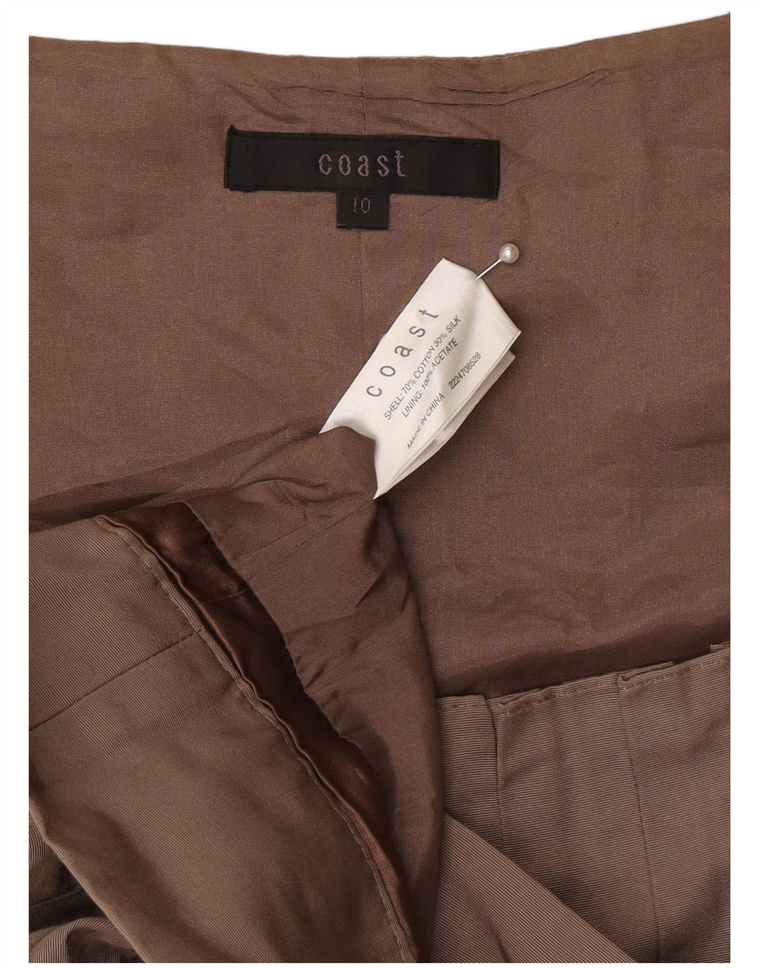 Rochie Bubble fără mâneci pentru femei Coast UK 10, bumbac gri mic