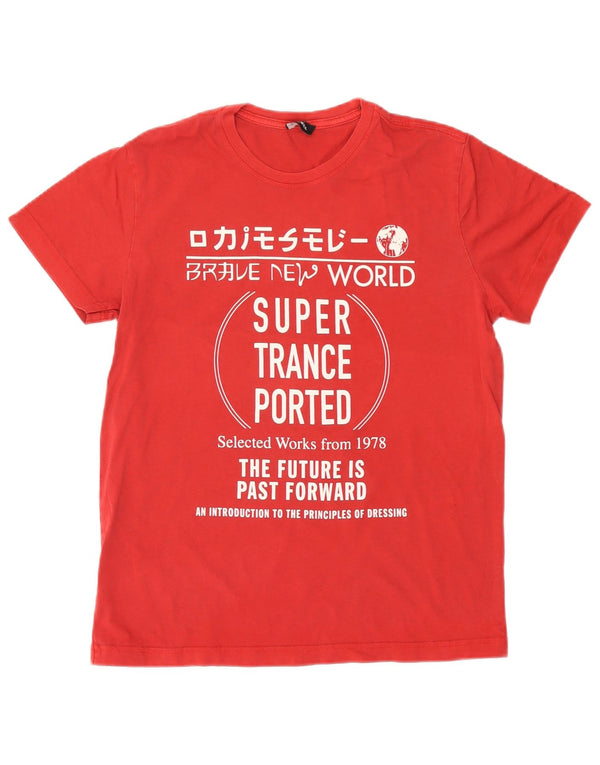 Tricou grafic Diesel pentru femei Top UK 16 Large Red