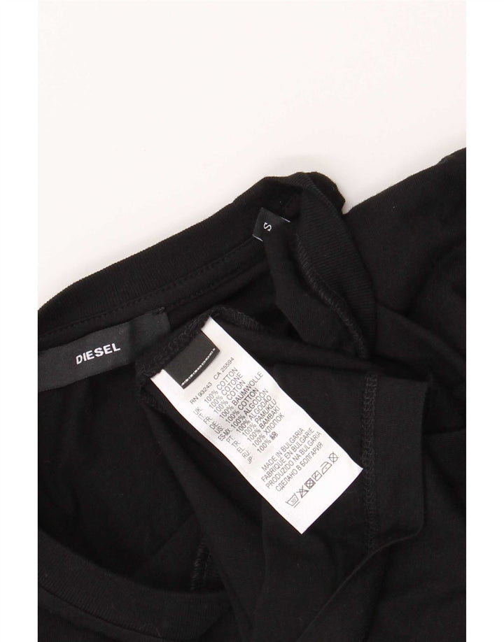 Tricou grafic pentru bărbați Diesel Top mic, negru, bumbac