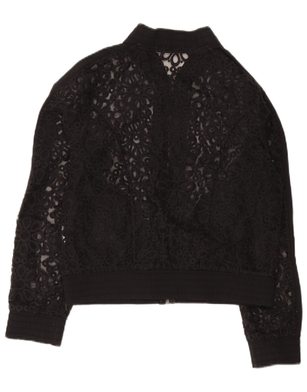 Jachetă bomber din dantelă pentru femei Fornarina UK 12 Medium Black Floral