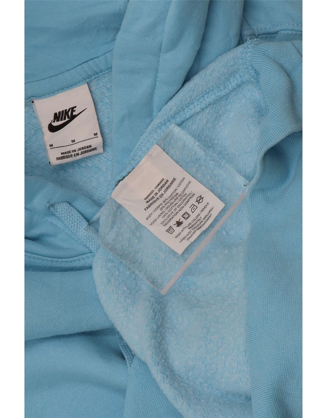 Pulover NIKE pentru bărbați, bumbac albastru mediu