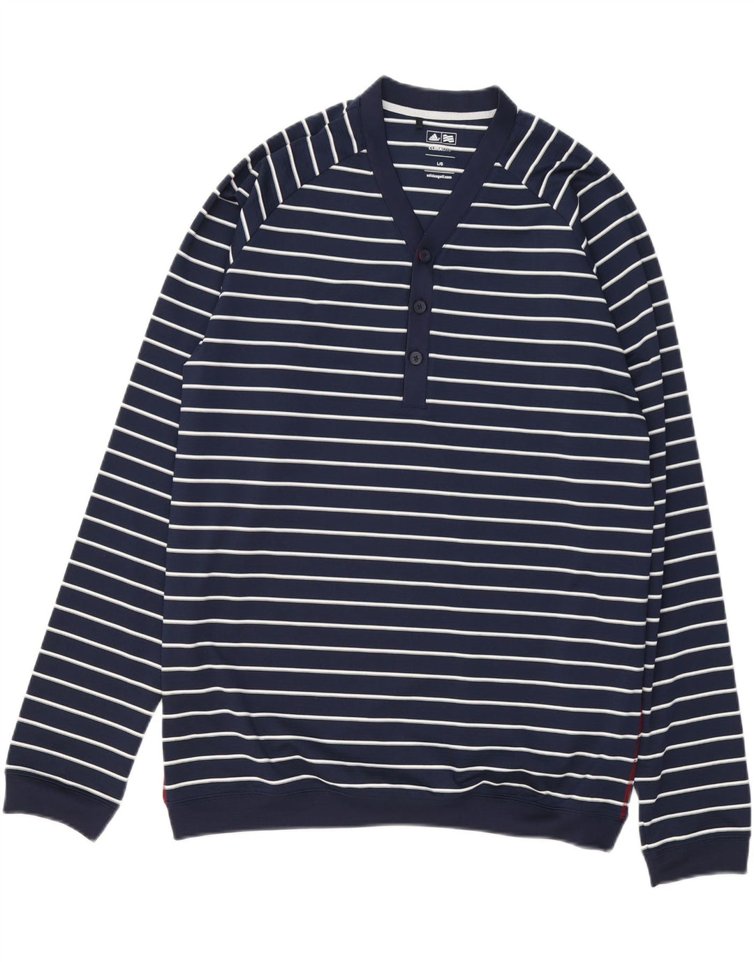 Hanorac pentru bărbați Adidas Climalite Jumper mare, bleumarin, poliester cu dungi