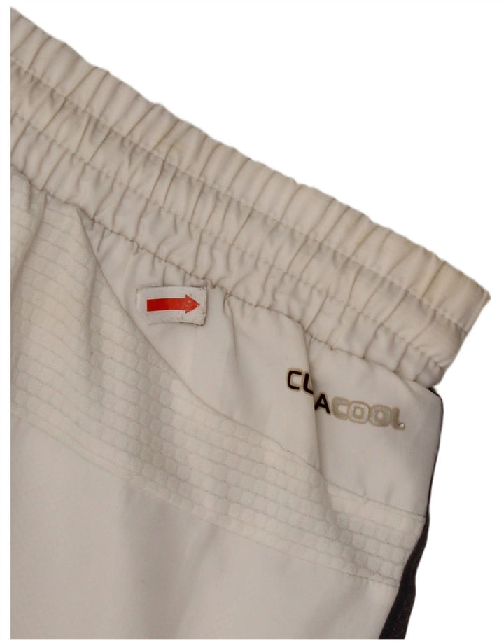 Pantaloni scurți sport ADIDAS Clima 365 pentru bărbați, alb mediu, poliester color bloc