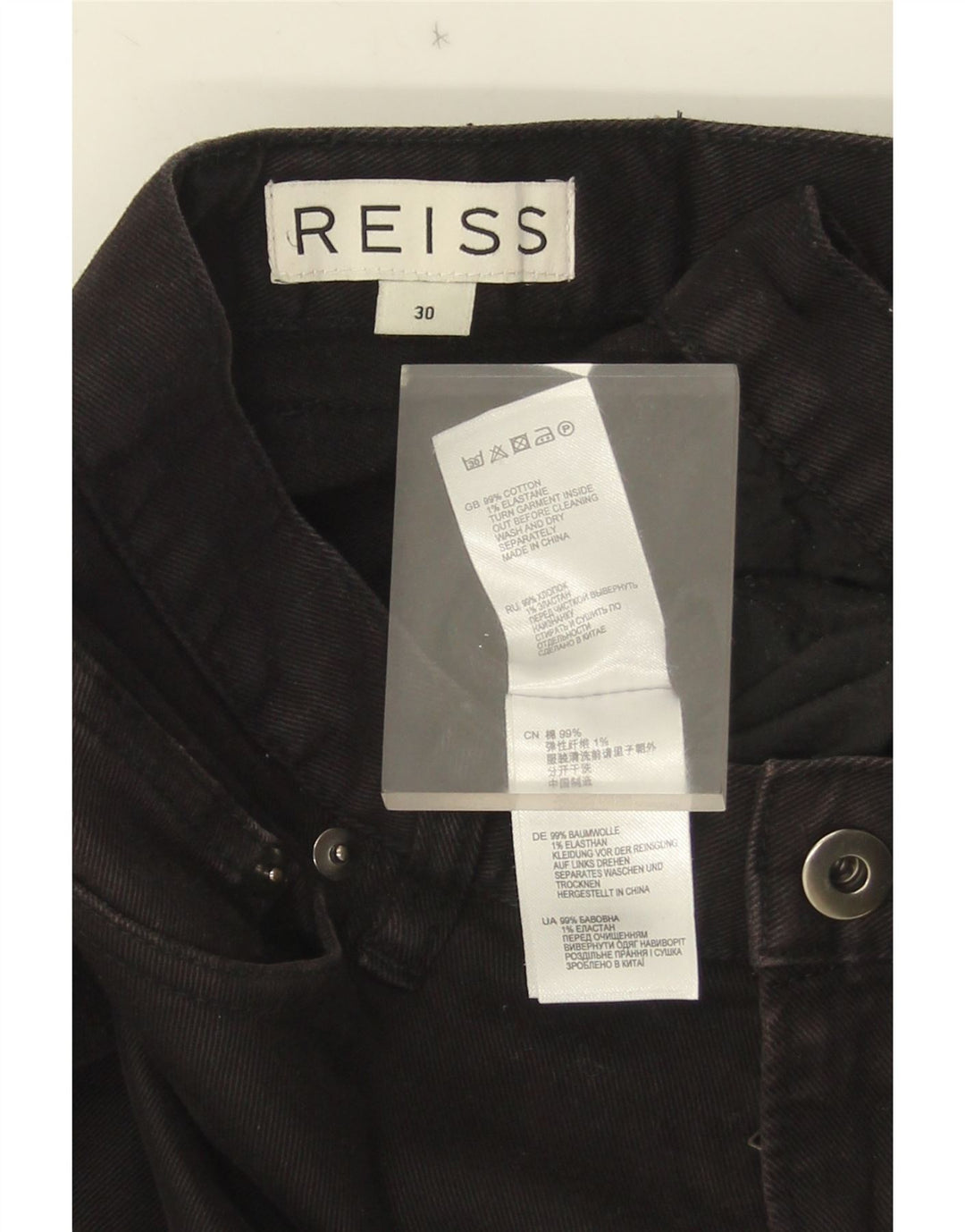 Blugi Reiss pentru femei Shacket Slim W30 L33 bumbac negru