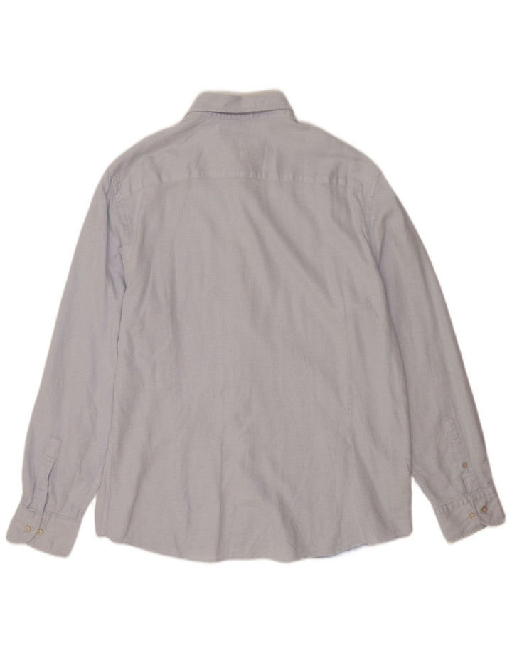 Cămașă Massimo Dutti pentru bărbați 2XL, bumbac cu pete albastre