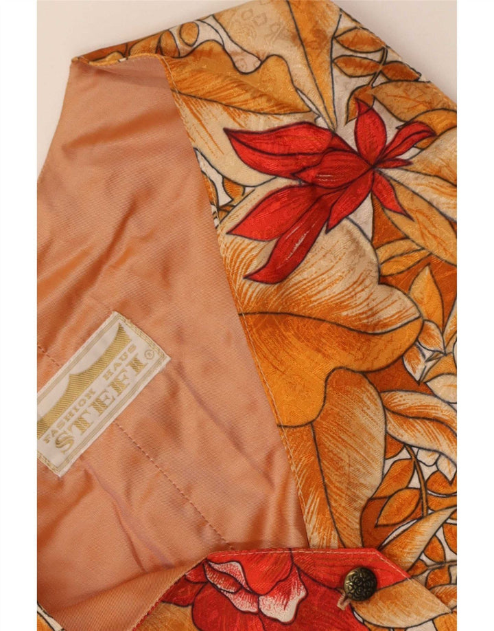 Vestă vintage pentru femei UK 10 Mic Multicolor Floral