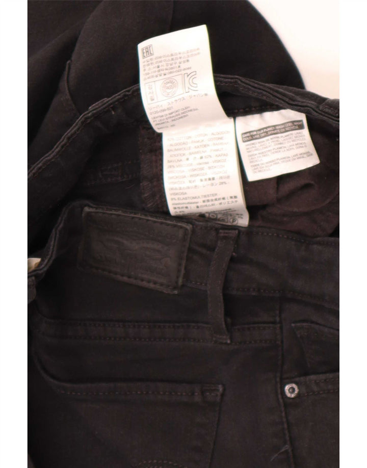 Blugi Levi's 712 Slim pentru femei W25 L32 bumbac negru