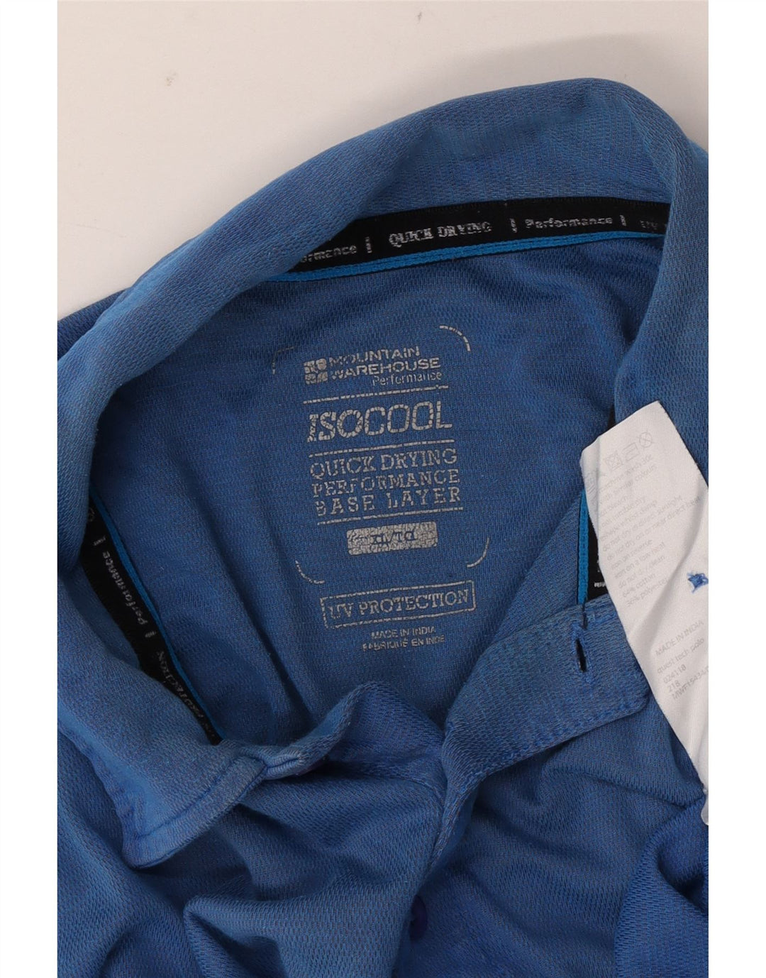 Tricou polo pentru bărbați Mountain Warehouse IsoCool XL Bumbac albastru
