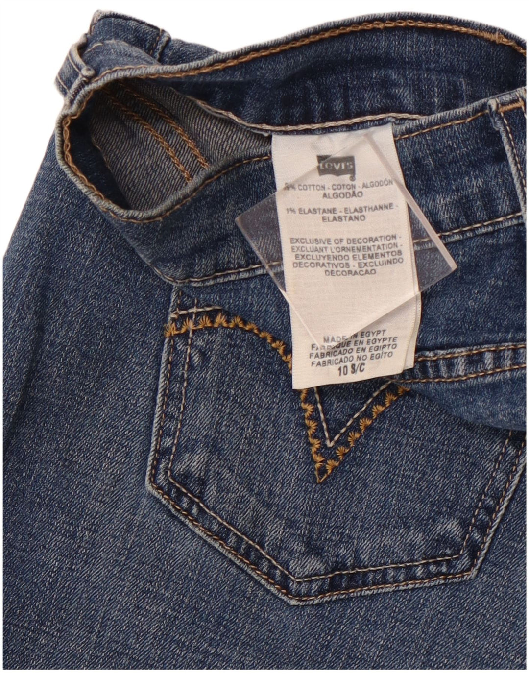 Blugi drepti 506 pentru femei LEVI'S US 10 Large W30 L27 Blue Bumbac