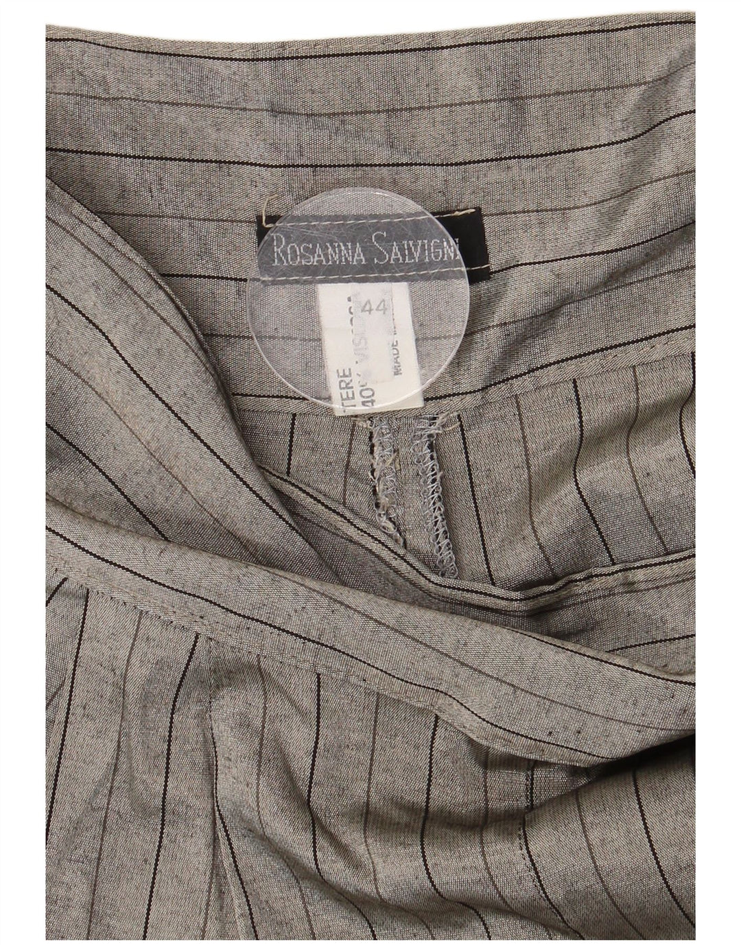 Pantaloni tăiați vintage pentru femei IT 44 Medium W28 L23 Poliester gri