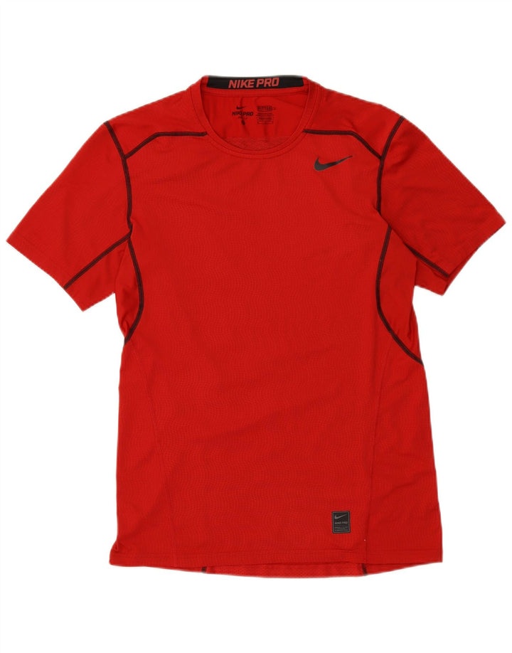 Tricou grafic pentru bărbați NIKE Dri Fit Top Poliester roșu mediu