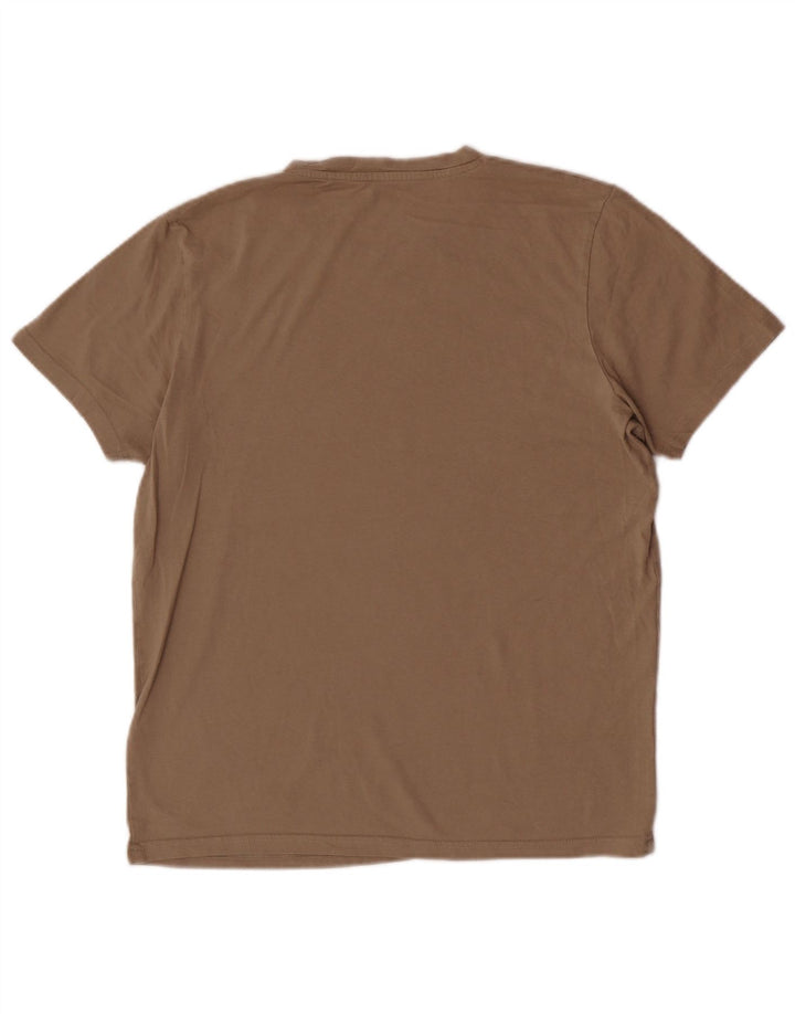 Tricou Jack & Jones pentru bărbați Top din bumbac maro mediu