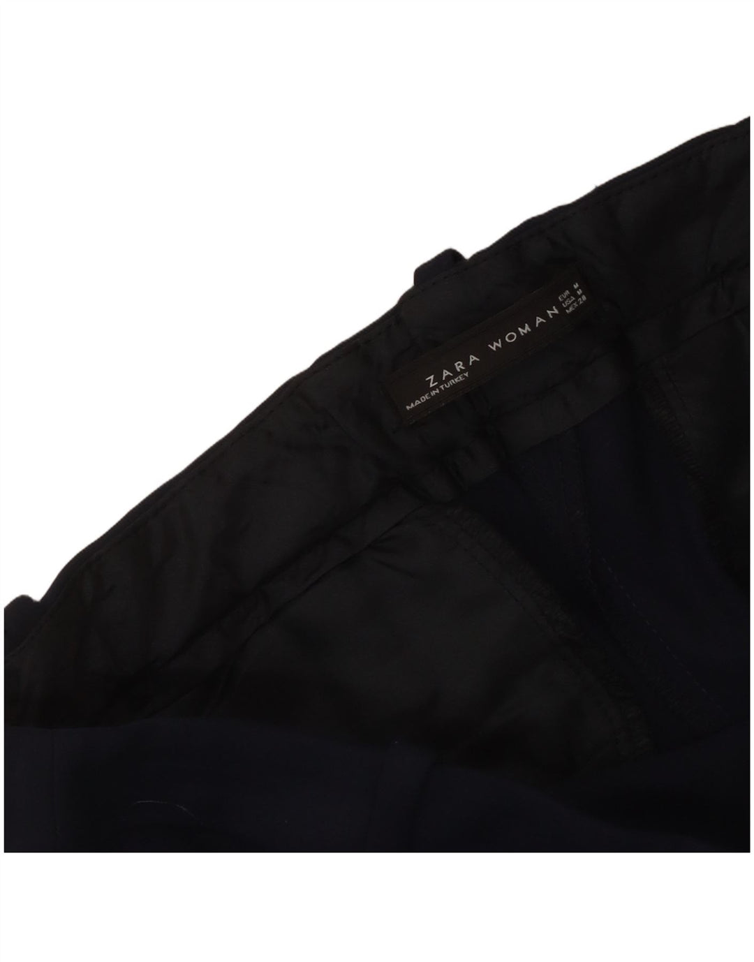 Pantaloni casual slim pentru femei Zara Mediu L30 L27 Bleumarin