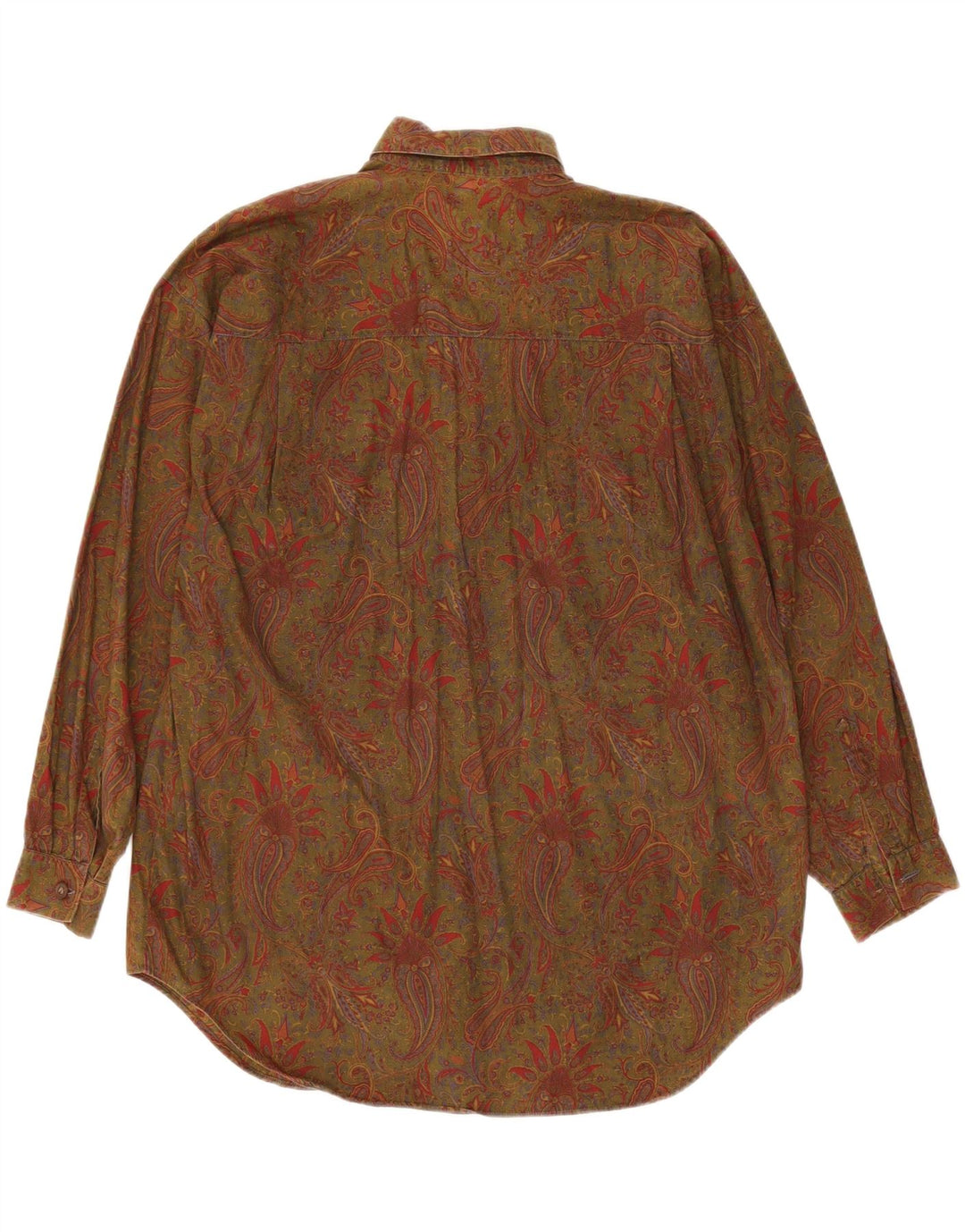 Cămașă Pulover oversize Calbros pentru femei IT 44 Medium Khaki Paisley Bumbac