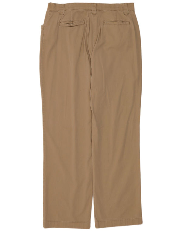 Pantaloni casual pentru femei L.L.Bean cu talie înaltă US 16 2XL W34 L32 bej bumbac